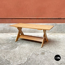Charger l'image dans la galerie, Solid wood Crate table by Gerrit Rietveld for Cassina, 1980s