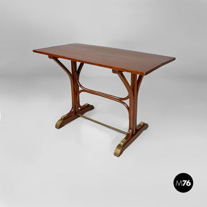 Dining tables in wood and brass, 1930s