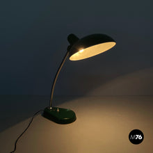 Carica l&#39;immagine nel visualizzatore di Gallery, Table lamp in green metal, 1950s
