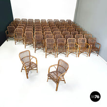 Load image into Gallery viewer, Armchairs in bamboo, 1960s
