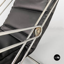 Load image into Gallery viewer, Armchair in faux leather and steel, 1970s
