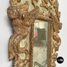 Load image into Gallery viewer, Mirrors in golden and light green wood, 1900s
