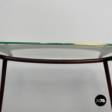 Charger l'image dans la galerie, Coffee table in wood and glass , 1950s
