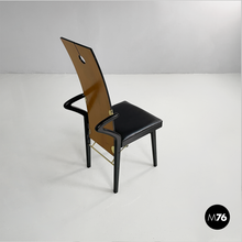 Load image into Gallery viewer, Wooden and brass chairs by Pierre Cardin, 1980s

