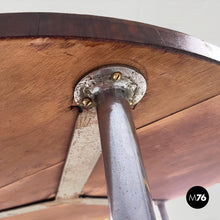 Load image into Gallery viewer, Round wooden coffee table, 1930s
