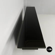 画像をギャラリービューアに読み込む, Glossy black Sheraton sideboard by Giotto Stoppino and Lodovico Acerbis for Acerbis, 1980s
