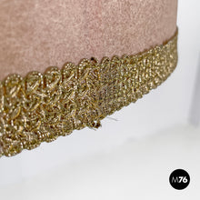 Load image into Gallery viewer, Velvet and brass floor lamp, 1940s
