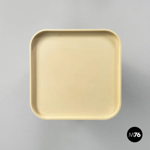 White plastic modular chest of drawers by Anna Castelli for Kartell, 1970s