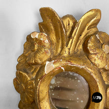 Load image into Gallery viewer, Wall lamps in gilded wood and mirror, 1700s
