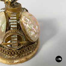 Load image into Gallery viewer, Hotel bell in mother-of-pearl and brass, mid 19th century.

