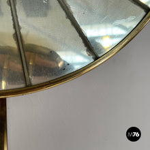 Charger l&#39;image dans la galerie, Candle holder in brass and mirror, 1950s
