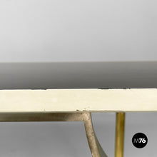 将图片加载到图库查看器，Console in wood and brass, 1980s
