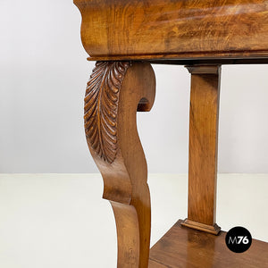 Wall console in marble and wood, early 1800s