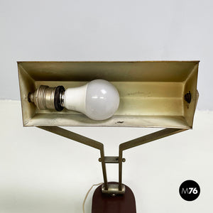 Adjustable table lamp in metal, 1930s