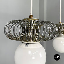 Load image into Gallery viewer, Chandeliers in metal, 1980s
