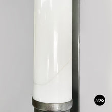 Load image into Gallery viewer, Wall lamps in opaline glass and metal, 1930s
