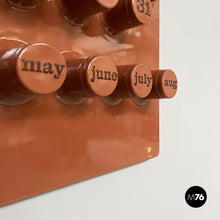 将图片加载到图库查看器，Wall perpetual calendar Moka Mousse by Giorgio Della Beffa for Ring A Date, 2025
