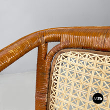Load image into Gallery viewer, Armchairs in rattan and straw, 1960s
