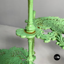 Charger l'image dans la galerie, Plant stand tables in green cast iron, 1930s
