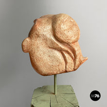 Carica l'immagine nel visualizzatore di Gallery, Head sculpture in terracotta, 1980s
