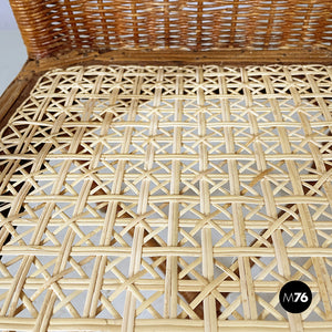 Chairs in rattan and straw, 1960s