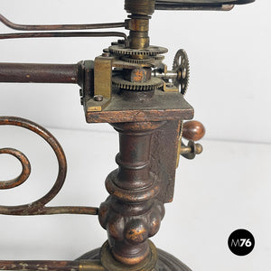 Mechanical tellurium in brass and cast iron, mid 1800s