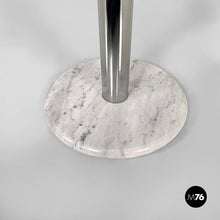 将图片加载到图库查看器，Coffee table in glass, steel and marble, 1980s
