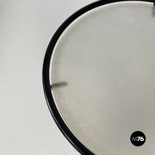 画像をギャラリービューアに読み込む, Coffe table with ashtray in black metal and glass, 1980s
