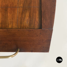 Load image into Gallery viewer, Coffe or side table in wood and brass, 1900s
