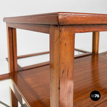Load image into Gallery viewer, Cart with bar compartment in wood and glass, late 1800s
