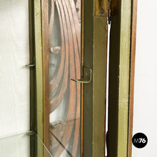 Load image into Gallery viewer, Wall display cabinet in wood and glass, early 1900s
