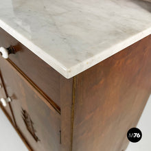将图片加载到图库查看器，Sideboard in wood, marble and ceramic, 1930s
