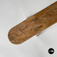 Carica l&#39;immagine nel visualizzatore di Gallery, Narrow solid wood bench, 1930s
