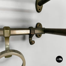 Carica l&#39;immagine nel visualizzatore di Gallery, Metal wall coat rack, 1930s
