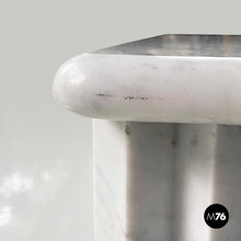 Load image into Gallery viewer, Rectangular coffe table in white marble by Carlo Scarpa, 1980s
