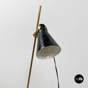 Brass and onyx table lamp LTA1 Sasso by Luigi Caccia Dominioni for Azucena, 1950s