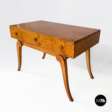 Load image into Gallery viewer, Walnut wood desk for Hille of London, 1920s
