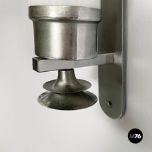 Load image into Gallery viewer, Wall lamps in opaline glass and metal, 1930s
