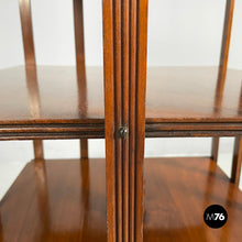 Load image into Gallery viewer, Revolving wooden bookcase, 1940s
