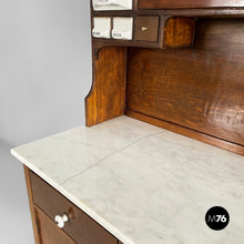 将图片加载到图库查看器，Sideboard in wood, marble and ceramic, 1930s
