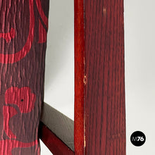画像をギャラリービューアに読み込む, Armchair in wood and red fabric, 1930s
