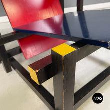Carica l&#39;immagine nel visualizzatore di Gallery, Armchair Red and Blue by Gerrit Thomas Rietveld for Cassina, 1971
