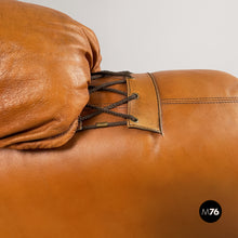 Carica l'immagine nel visualizzatore di Gallery, Brown leather armchairs, 1970s
