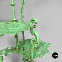 Charger l'image dans la galerie, Plant stand tables in green cast iron, 1930s
