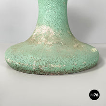 Load image into Gallery viewer, Pot holder in aqua green concrete, 1950s
