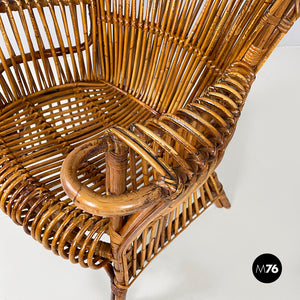 Rattan armchair by Antonio Dal Vera, 1960s