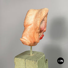 Carica l'immagine nel visualizzatore di Gallery, Head sculpture in terracotta, 1980s
