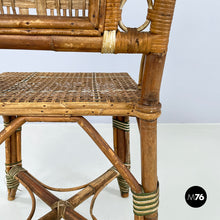 Charger l&#39;image dans la galerie, Outdoor chair  in rattan, early 1900s
