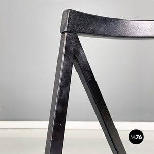 Black rubber and metal chair by Zeus, 1990s