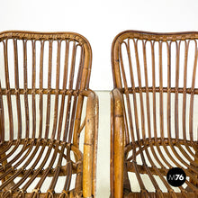 Load image into Gallery viewer, Armchairs in bamboo, 1960s
